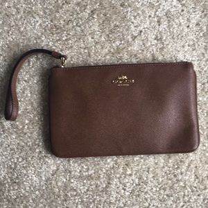 Coach brown leather wallet